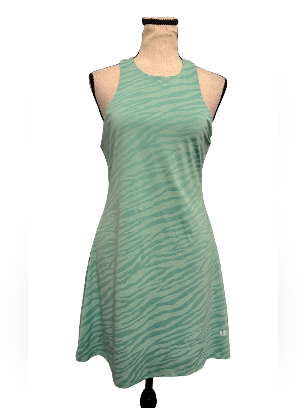 Eleven by Venus Williams Zebra Print Tank Dress Shelf Bra Tennis Dress S